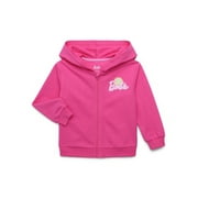 Barbie Toddler Girl Full-Zip Hoodie with Front \u0026 Back Graphics, Sizes 12M-5T